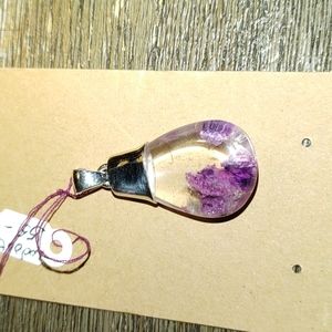 New Purple Lodolite Sterling Silver Pendant